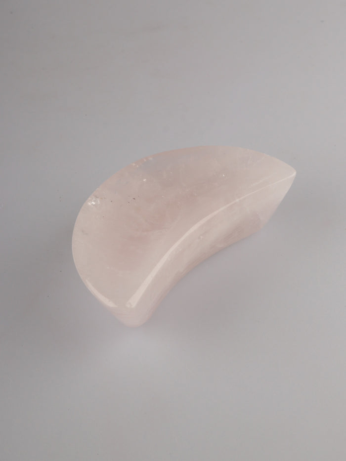 Rose Quartz Crystal Moon Dish | Pink-Image 2