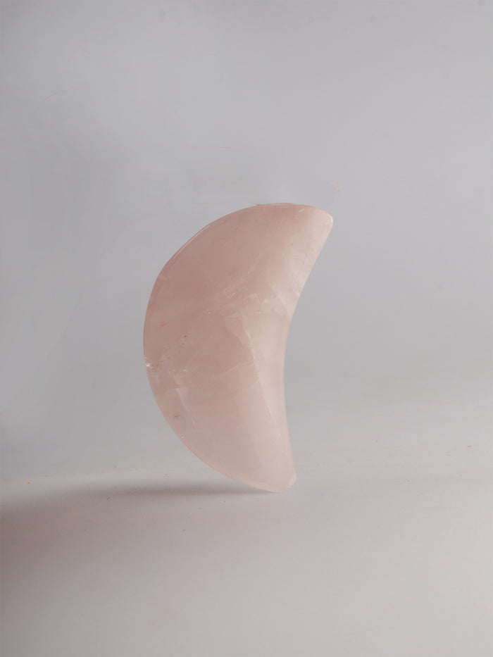Rose Quartz Crystal Moon Dish | Pink-Image 3