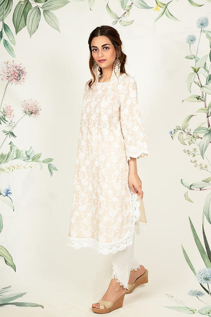 Rosebud Kurta and Dhoti Pyajama