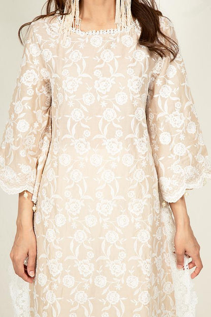 Rosebud Kurta and Dhoti Pyajama