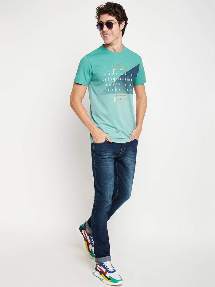 Round Neck Believe In style T-shirt