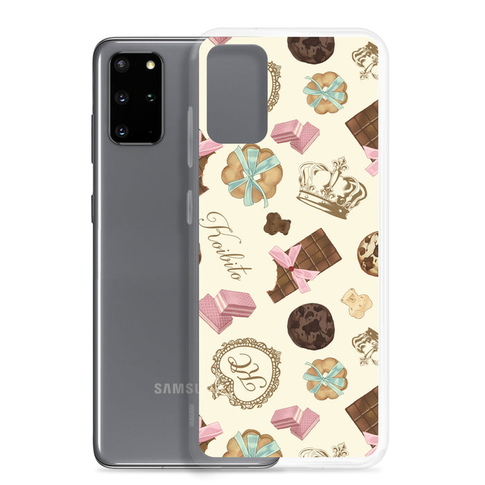 Stylish Royal Cookie Samsung® Clear Case featuring delightful cookie designs, perfect for protecting your phone.