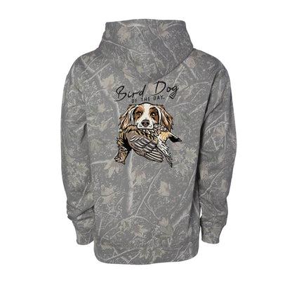 English Setter with a Ruffed Grouse / Deadwood Camo / XS