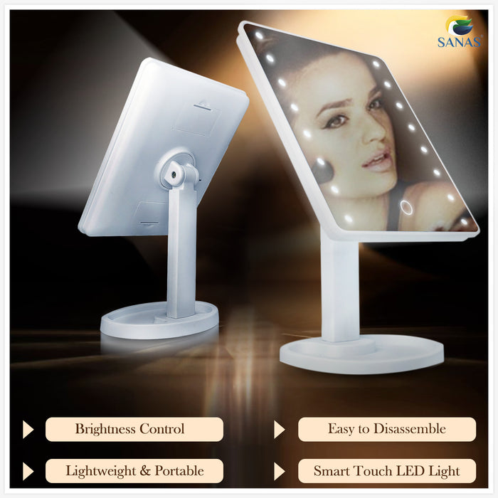 LED makeup mirror for women