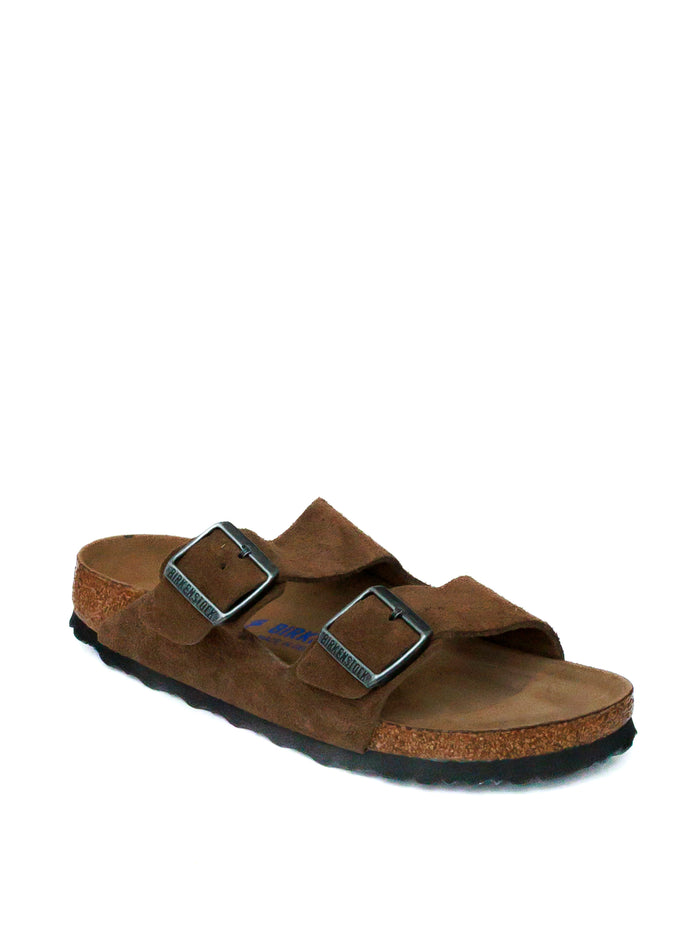 BIRKENSTOCK Sandalo arizona sfb camoscio marrone ARIZONA SFB 1030865-DARK TEA