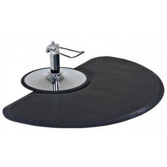 Semi Circle 1/2" Anti Fatigue Beauty Salon Floor Mat (Circle Cutout)