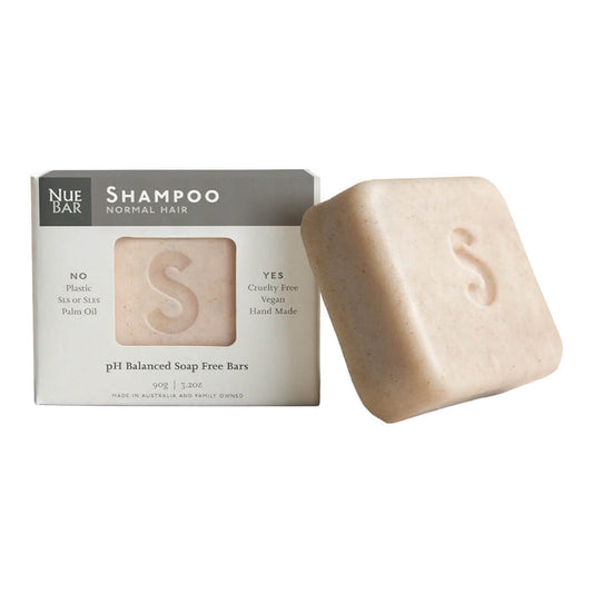90g NueBar Shampoo Bar for Normal Hair, vegan solid shampoo bar.