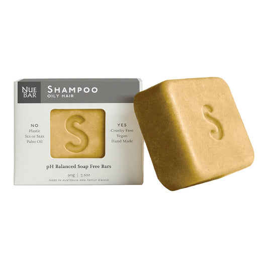 90g NueBar Shampoo Bar for Oily Hair, vegan solid shampoo bar.