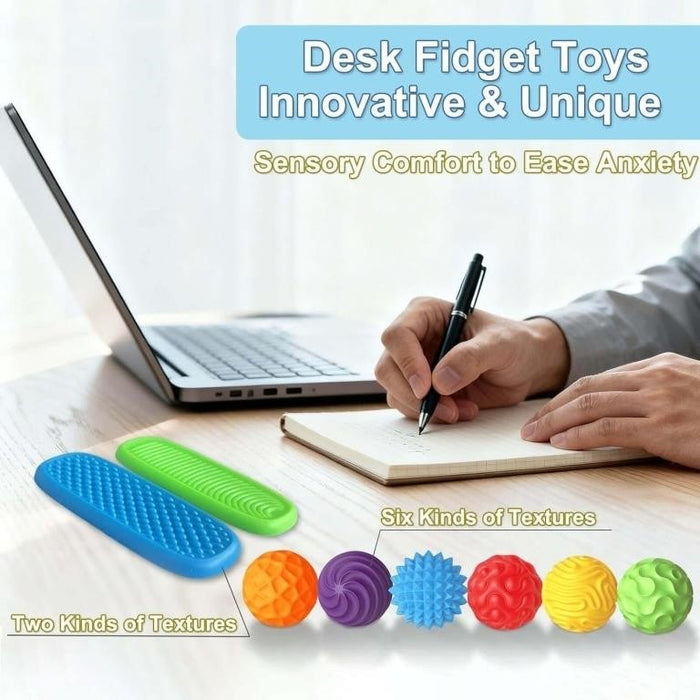 Silicone Magnetic Balls and Sensory Stones Fidget Set