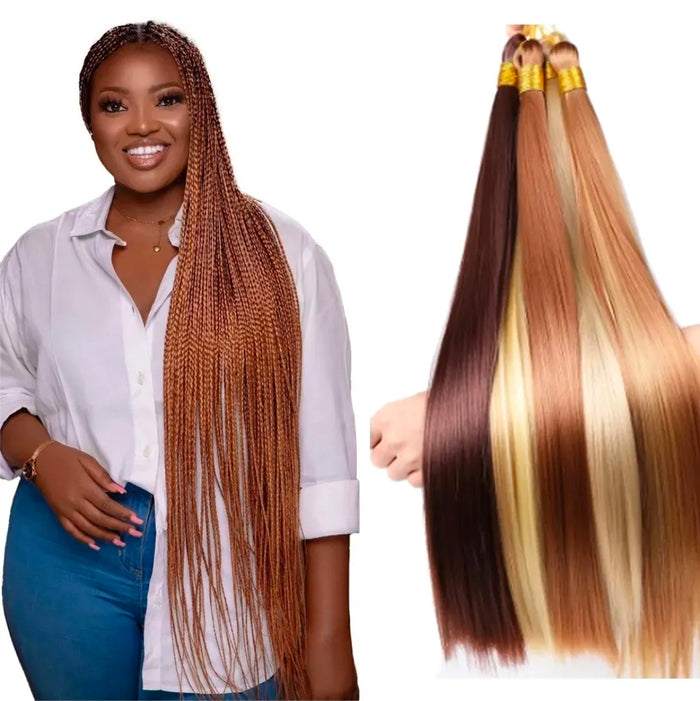 Silky Bone Straight 30 Inch Single Tone Braiding hair