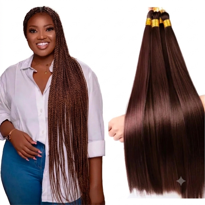 Silky Bone Straight 30 Inch Single Tone Braiding hair