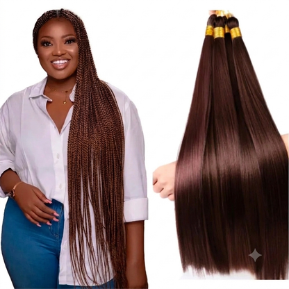 Silky Bone Straight 30 Inch Single Tone Braiding hair