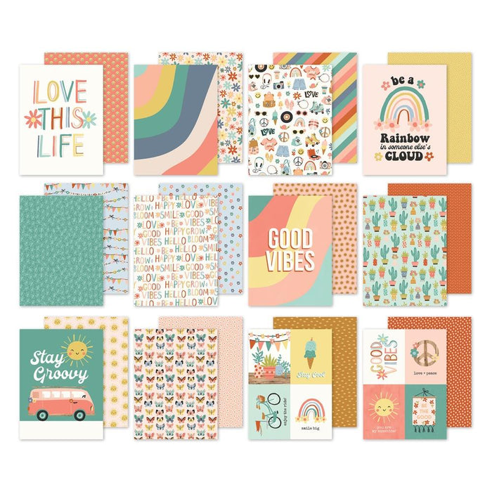 Simple Stories - Double-Sided Paper Pad 6"X8" - 24/Pkg - Boho Sunshine. A high quality 65 pound printed designer cardstock perfect for use with scrapbooking, paper crafting, card making, planning, home decor and more! Available at Embellish Away located in Bowmanville Ontario Canada.