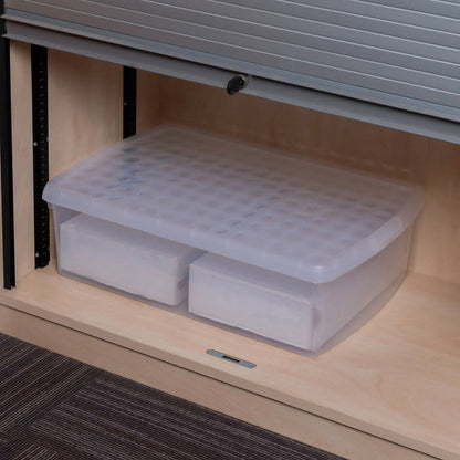 SINGLE - 30 Litre Wham Clip Plastic Storage Box with Lid 13.01 Wham Storage