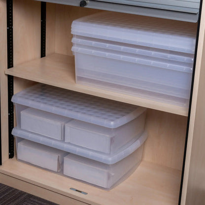 SINGLE - 30 Litre Wham Clip Plastic Storage Box with Lid 13.01 Wham Storage