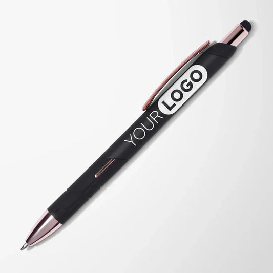 Soft Touch York Pen with Rose Gold Trim