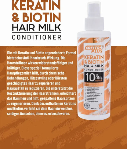 SOFTTO PLUS Keratin & Biotin Hair Care Milk 250 ml