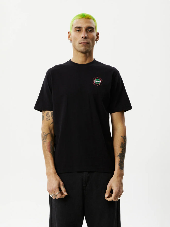 Solar Flare - Recycled Retro Fit Tee | Black-Image 2