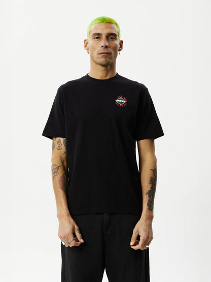 Solar Flare - Recycled Retro Fit Tee | Black-Image 2