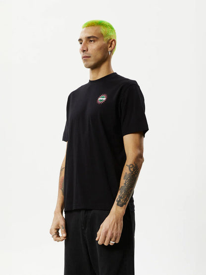 Solar Flare - Recycled Retro Fit Tee | Black-Image 3