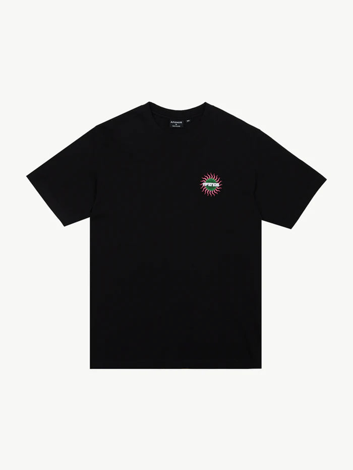 Solar Flare - Recycled Retro Fit Tee | Black-Image 5