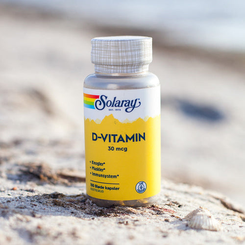 Solaray - D-vitamin 30 mcg - 100 kapsler