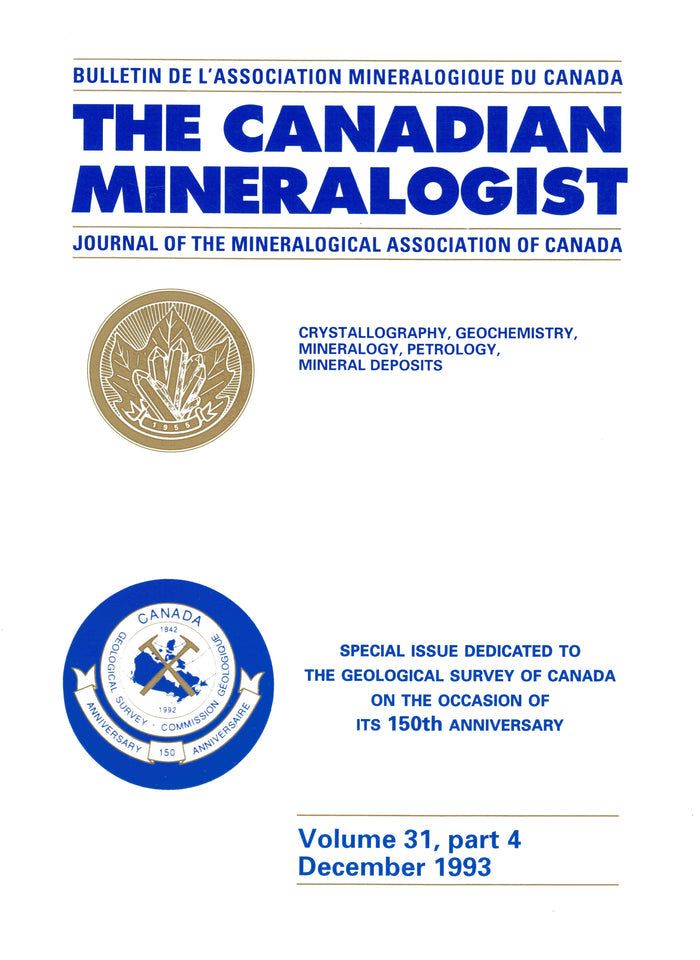 Special Issue Dedicated to the The Geological Survey of Canada on the Occasion of its 150th Anniversary