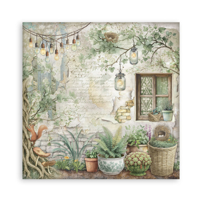 Stamperia - 12X12 Maxi Paper Pad - Herbarium Silvae. Includes 22 sheets. Available at Embellish Away located in Bowmanville Ontario Canada.