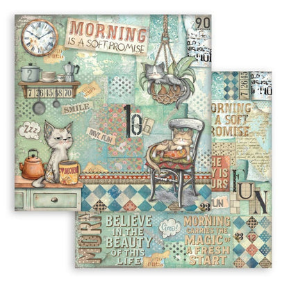Stamperia - 8X8 Paper Pad - Furry Friends. 10 sheets. Available at Embellish Away located in Bowmanville Ontario Canada.