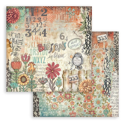 Stamperia - 8X8 Paper Pad - Furry Friends. 10 sheets. Available at Embellish Away located in Bowmanville Ontario Canada.