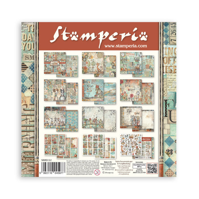 Stamperia - 8X8 Paper Pad - Furry Friends. 10 sheets. Available at Embellish Away located in Bowmanville Ontario Canada.