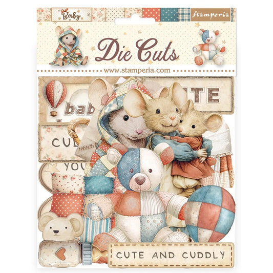 Stamperia - Die Cuts - Baby. Available at Embellish Away located in Bowmanville Ontario Canada.