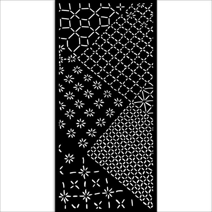 Stamperia - Thick Stencil - Quiet Days - Mixed Tiles. Available at Embellish Away located in Bowmanville Ontario Canada.
