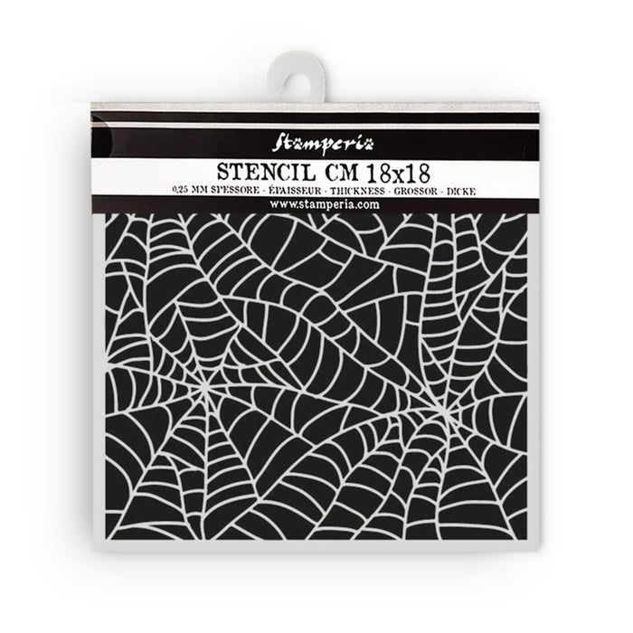 Stamperia - Thick Stencil - Whispering Woods - Spider Pattern