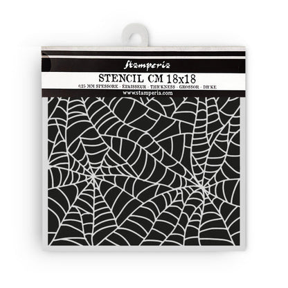 Stamperia - Thick Stencil - Whispering Woods - Spider Pattern