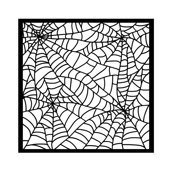 Stamperia - Thick Stencil - Whispering Woods - Spider Pattern
