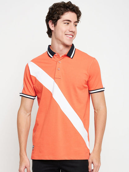 Statement Polo Salmon Cut n Sew Tee