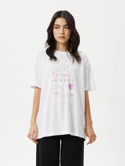 Stella - Hemp Oversized Tee | White-Image 1