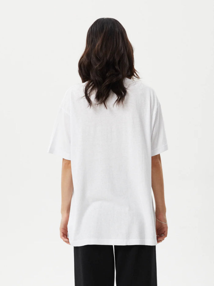 Stella - Hemp Oversized Tee | White-Image 3
