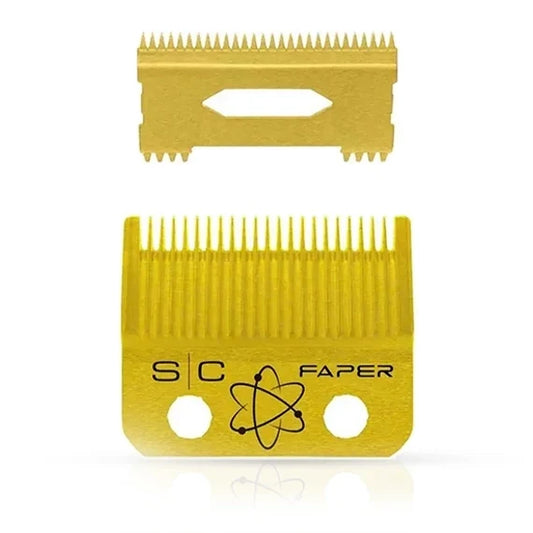 StyleCraft Gold Titanium Faber Slim Deep Tooth Blade