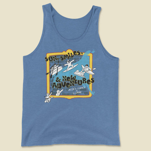 Sun Smiles Adventures Tank - Blue Triblend