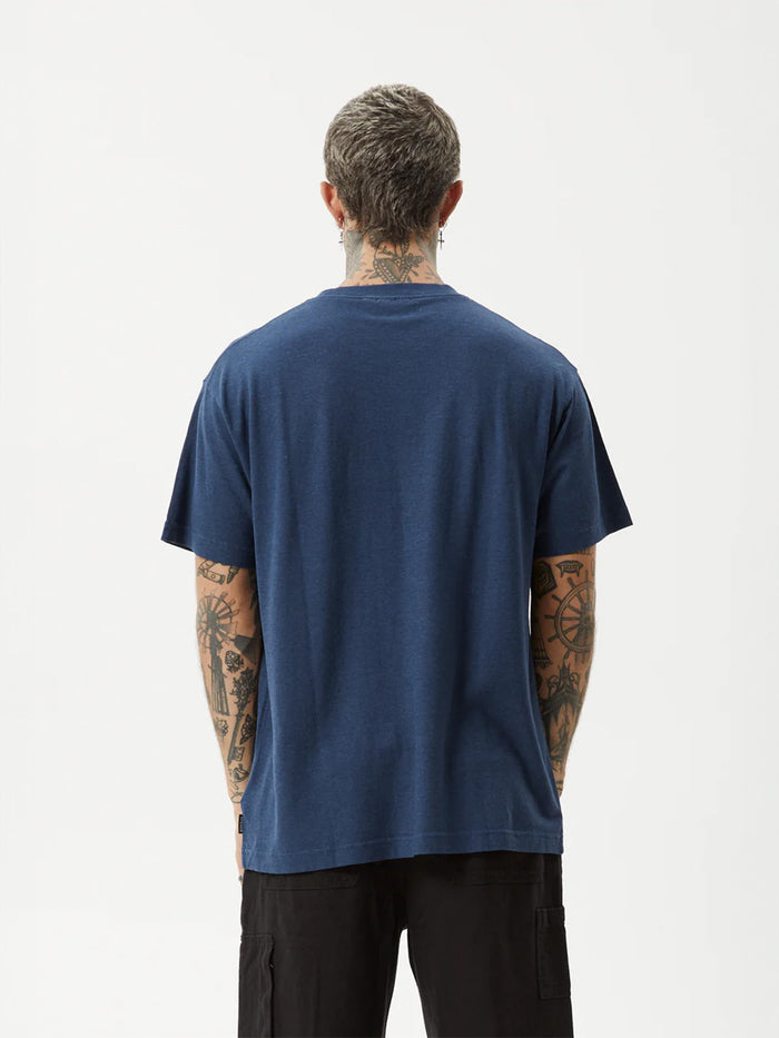 Sunflower - Hemp Boxy T-Shirt | Navy-Image 3