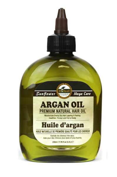 SUNFLOWER Difeel 99% Natural Blend Premium Hair Oil (7.78oz) - Argan Oil