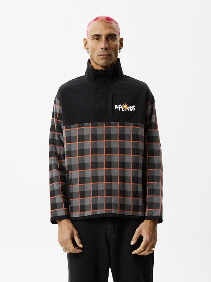 Sunshine - Recycled Fleece Pullover | Black-Image 1