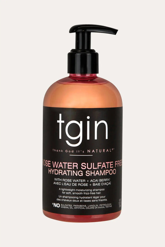 TGIN ROSE WATER SULFATE FREE HYDRATING SHAMPOO 13oz - BSW BEAUTY CANADA