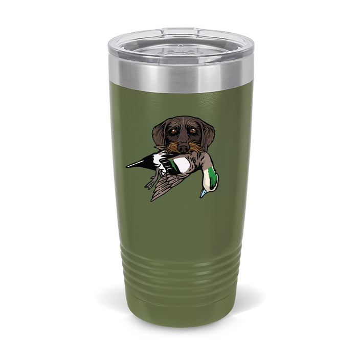 Olive / Drahthaar with a Wigeon