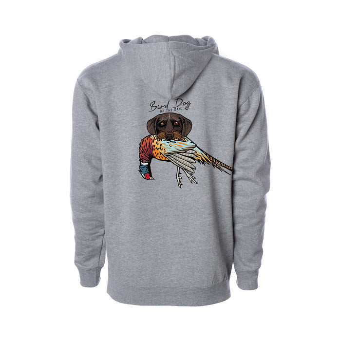Drahthaar with a Pheasant / Heather Grey / XS