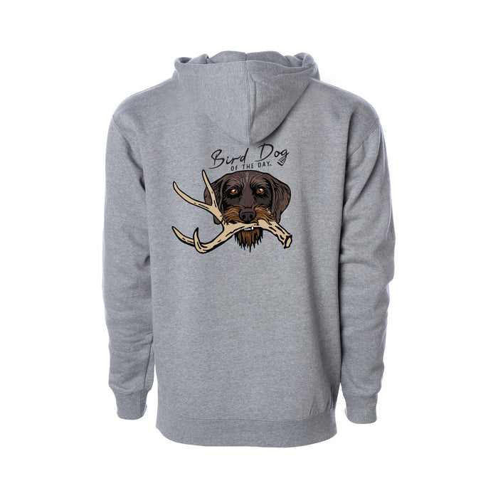 Drahthaar with a Shed Antler / Heather Grey / XS