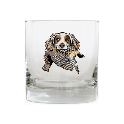 |English Setter with a Ruffed Grouse