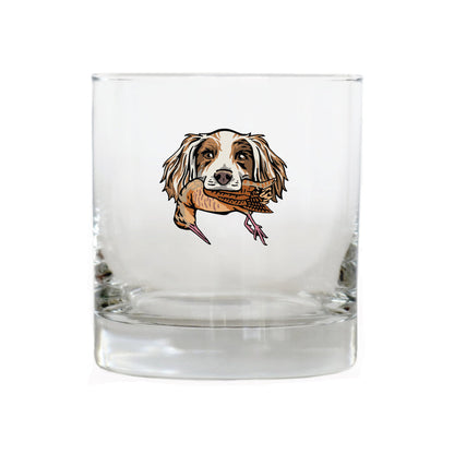|English Setter with a Woodcock